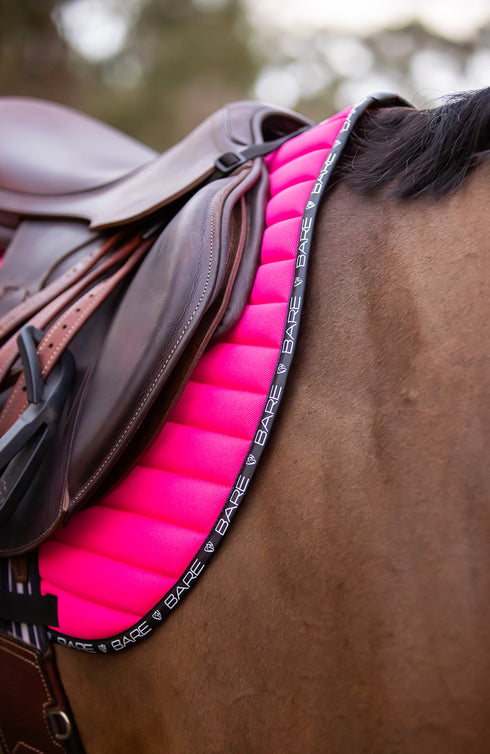 BARE Active Saddle Pad - Jump Cut - Hot Pink